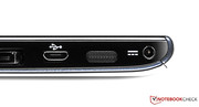 Mini-USB-Buchse, Datenkabel gehört zum Lieferumfang.