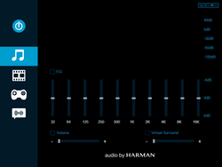 Harman Soundeinstellungen