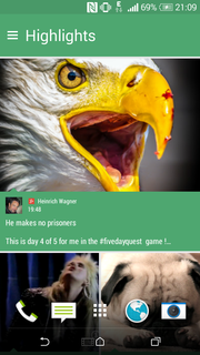 HTC Sense überzeugt mit Features wie den Highlights...