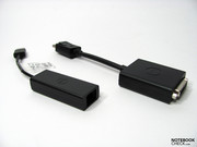 Adapter für Ethernet und DVI im Lieferumfang, Adapter für HDMI und VGA sind optional erhältlich