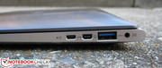 Die gegenüberliegende Seite beherbergt den überaus wichtigen blauen USB-3.0-Port.