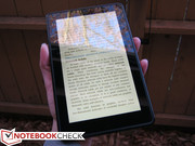 Ein Anti-Reflex-Bildschirm könnte die Lesbarkeit im Freien verbessern.