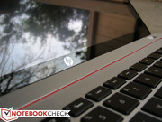 Der Monitor ist bündig und eben mit dem Bildschirmrahmen.