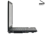 Die Anzahl der Schnittstellen ist für ein Office-Notebook nicht üppig bemessen,...