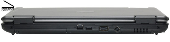 Esprimo M9400 Rückseite: Gigabit-LAN, 1x USB-2.0, VGA, S-Video-Out, Lüfter