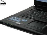 ...auch bei umfangreicher Tipparbeit werden die Handballenauflagen nicht zu warm.