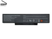 Der 6-zellige Akku mit 53 Wh versorgt das Znote 3415W im Test fast bis zu 2,75 Stunden lang mit Energie.