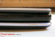 Die Chrome Umrandung des Nexus 7 ist anders als die metallische des One X aus Kunststoff.