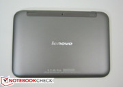 Matte, silbergraue Rückenseite