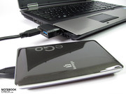 Die langsame Festplatte mit 5400 U/min bremst aus.