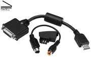 ... auch gleich ein passendes Adapterkabel für den μ-DVI-Port und eine ...