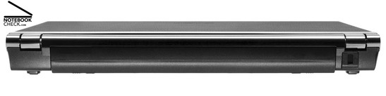 Asus U2E 1P017E Rückseite: Akku, Kensington Lock