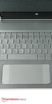 Mit dem Clickpad lässt sich zwar recht präzise arbeiten, die Extra-Zonen sind aber gewöhnungsbedürftig.