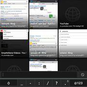 Die Übersicht der geöffneten Apps erreicht man durch Streichen vom unteren Bildschirmrand.
