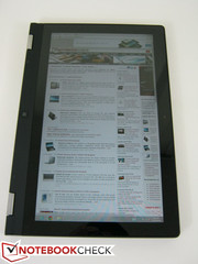 Die Benutzung macht Spaß, doch ein Stylus gehört nicht zum Lieferumgang.