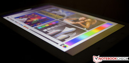 Blickwinkel des Samsung Galaxy Note 8.0