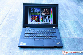 Den Außeneinsatz übersteht das L430 gut.