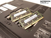 4 GByte DDR3-8500 Arbeitsspeicher von Samsung in zwei Schnittstellen