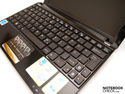 Tastatur und Touchpad in der Gesamtansicht