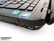 ... 1 USB 2.0 und die Audioanschlüsse