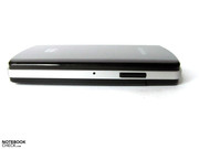 der Ein-/ Ausschalter befindet sich an der Seite