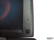 Helligkeitssensor im rechten Displayrahmen