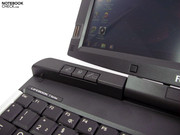 separate Tablettasten im Wulst erleichtern die Handhabung