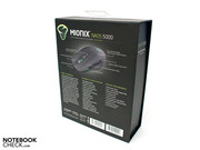 Die NAOS 5000 kommt in einer schlichten Verpackung. Die Rückseite bietet viele Informationen in englischer Sprache.