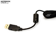 Für eine gute Übertragung der Signale ist der Anschluss-Stecker vergoldet.