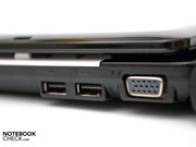 Leider bietet das Convertible nur zwei USB-2.0-Ports.