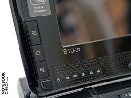 Bedienungselement oberhalb der Tastatur.