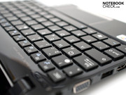Die Chiclet-Tastatur mit einer Tastengröße von 14 x 14 mm und ...