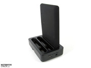 drei Mobile Drives der CLS-Serie finden direkt im Dock Platz