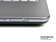 Der etwas ungewöhnliche Power-Schalter, des Sony Netbooks.