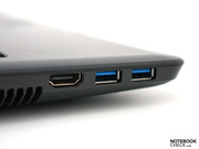 Multimedia-tauglich: HDMI-Ausgang und zwei USB-3.0-Ports.