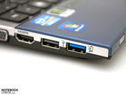 Notebook aus? Der USB-3.0-Port kann Peripherie aufladen.