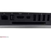 Ethernet, Firewire 800, HDMI, Thunderbolt, 4x USB 2.0