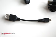 Ein Adapter für den micro-USB 2.0-Port, ...