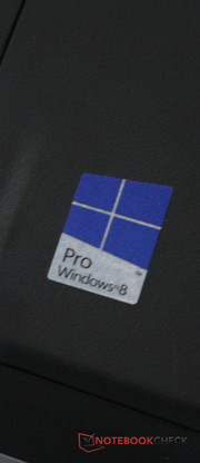 Als Betriebssystem kommt Windows 8 Pro zum Einsatz.