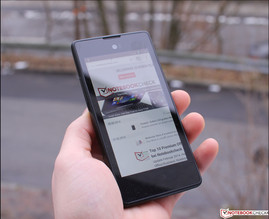 Outdoortauglichkeit Hauptdisplay