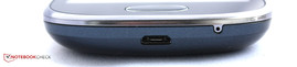 Unten: micro-USB-Port