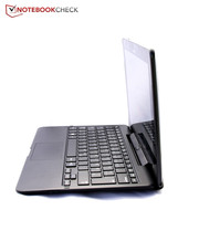 Das Gerät macht auch aus der Seitenansicht eine gute Figur.