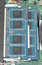 Es gibt zwei Arbeitsspeicherbänke.