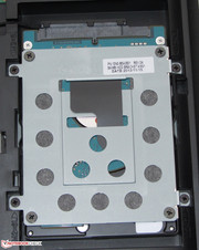 Die Festplatte kann getauscht werden.