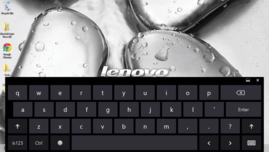 virtuelle Tastatur - Standard-Layout