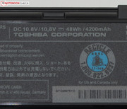 ...und bietet eine Kapazität von 48 Wh.