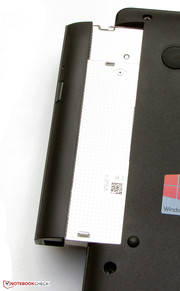 Der DVD-Brenner kann gewechselt werden.