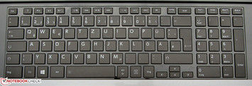 Die Tastatur ist unbeleuchtet.