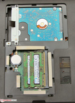 Gut zugänglich: RAM und Festplatte