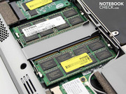 Die vier Gigabyte DDR3 Arbeitsspeicher sitzen auf zwei Modulen.